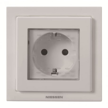 NIESSEN 2CLA308800N1101 2CLA308800N1101 N3088 BL NIESSEN B.Schuko IP55 empotrar Zenit BL